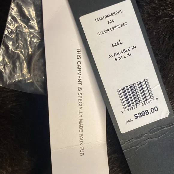 BCBG Maxazria Faux Fur Coat! Brand New! - Picture 4 of 6